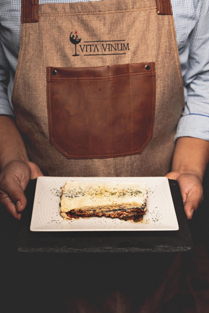Gratinado de pastel de Berenjenas Vita Vinum