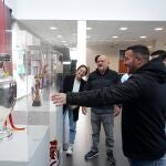 Las Copas en la sede de la Federación de Fútbol en Arroyo de la Encomienda