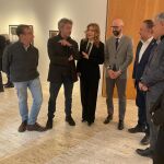 Mar Sancho durante la inauguración de la exposición en el Museo de León