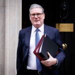 Britain's Prime Minister Starmer leaves for Prime Minister's Questions session
