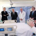 Rueda, hoy, visitando las nuevas instalaciones.