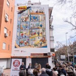 Carabanchel acoge el Día Oficial de Francisco Ibáñez con un mural de 13, Rue del Percebe. David Jar