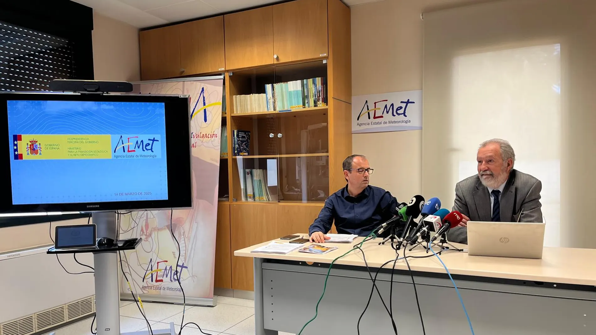 Rueda de prensa del avance climatológico del invierno ofrecido por Aemet en la Comunidad Valenciana