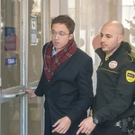 Íñigo Errejón, a su llegada a los juzgados de Plaza de Castilla, para declarar por la presunta agresión sexual a Elisa Mouliaá