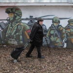 Graffiti in support of the Russian Armed Forces in Moscow region