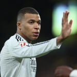 Mbappé, en el partido ante el Villarreal