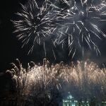 Imagen de un castillo de fuegos artificiales en Valencia