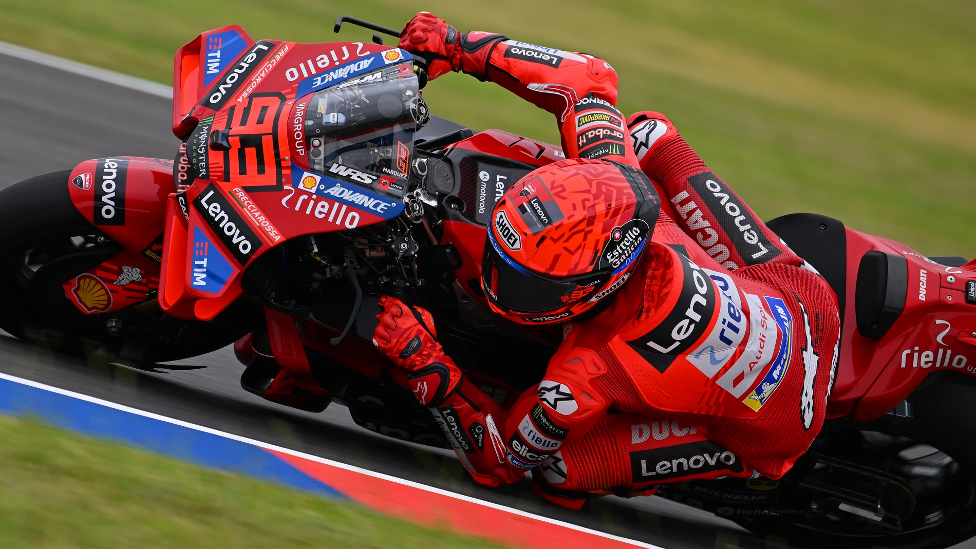 93 MARQUEZ Marc (spa), Ducati Lenovo Team, Desmosedici GP25, action during the 2025 MotoGP Gran Premio YPF Energia de Argentina on the Autodromo Termas de Rio Hondo from March 14 to 16, 2025, in Termas de Rio Hondo, Argentina - Photo Studio Milagro / DPPIAFP7 14/03/2025 ONLY FOR USE IN SPAIN