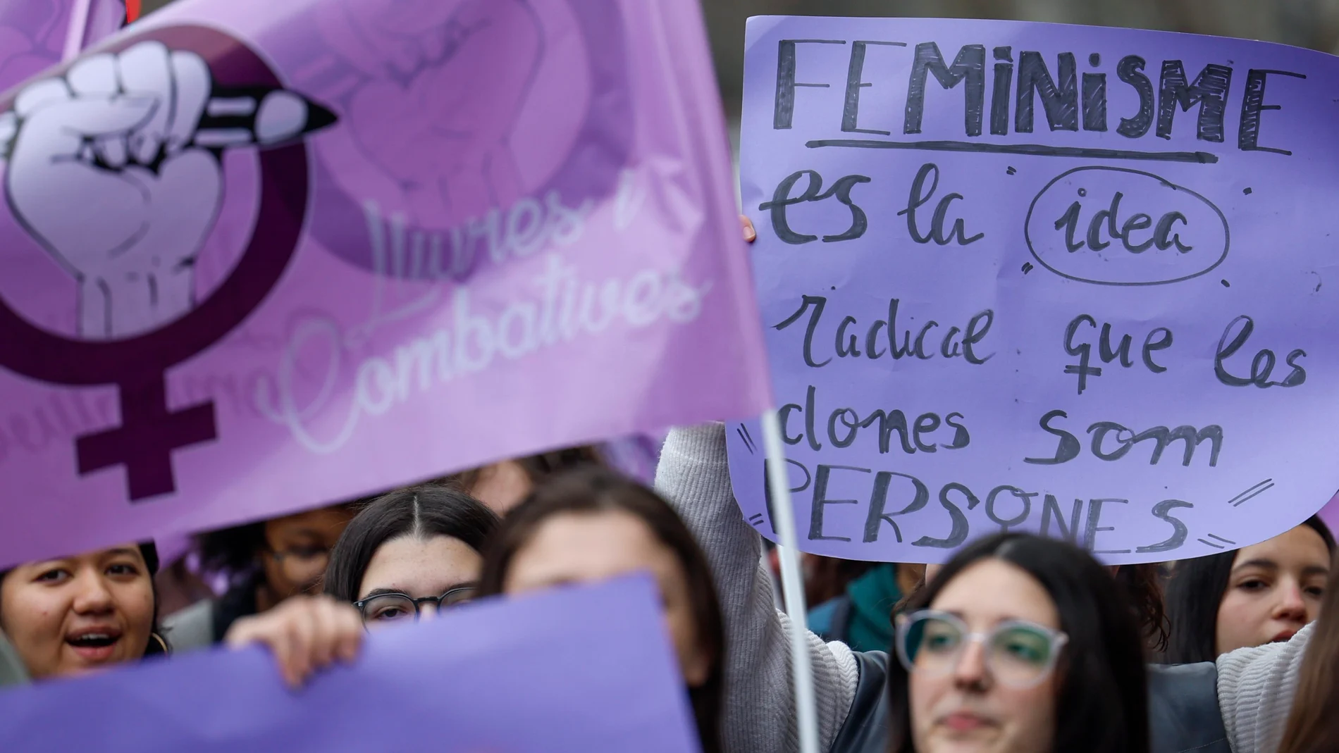 Manifestación en Valencia con motivo del 8M