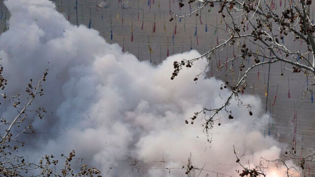 Mascletà en las Fallas