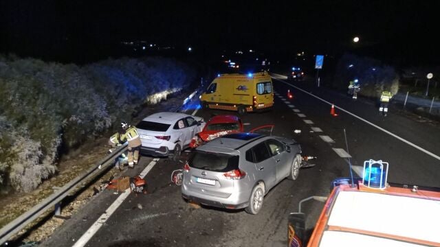 Mueren dos personas y dos resultan heridas en un accidente de tráfico en Caravaca de la Cruz