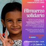 Cartel del almuerzo solidario 