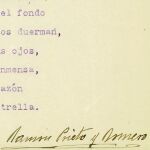 Un mecanoscrito original de Prieto y Romero