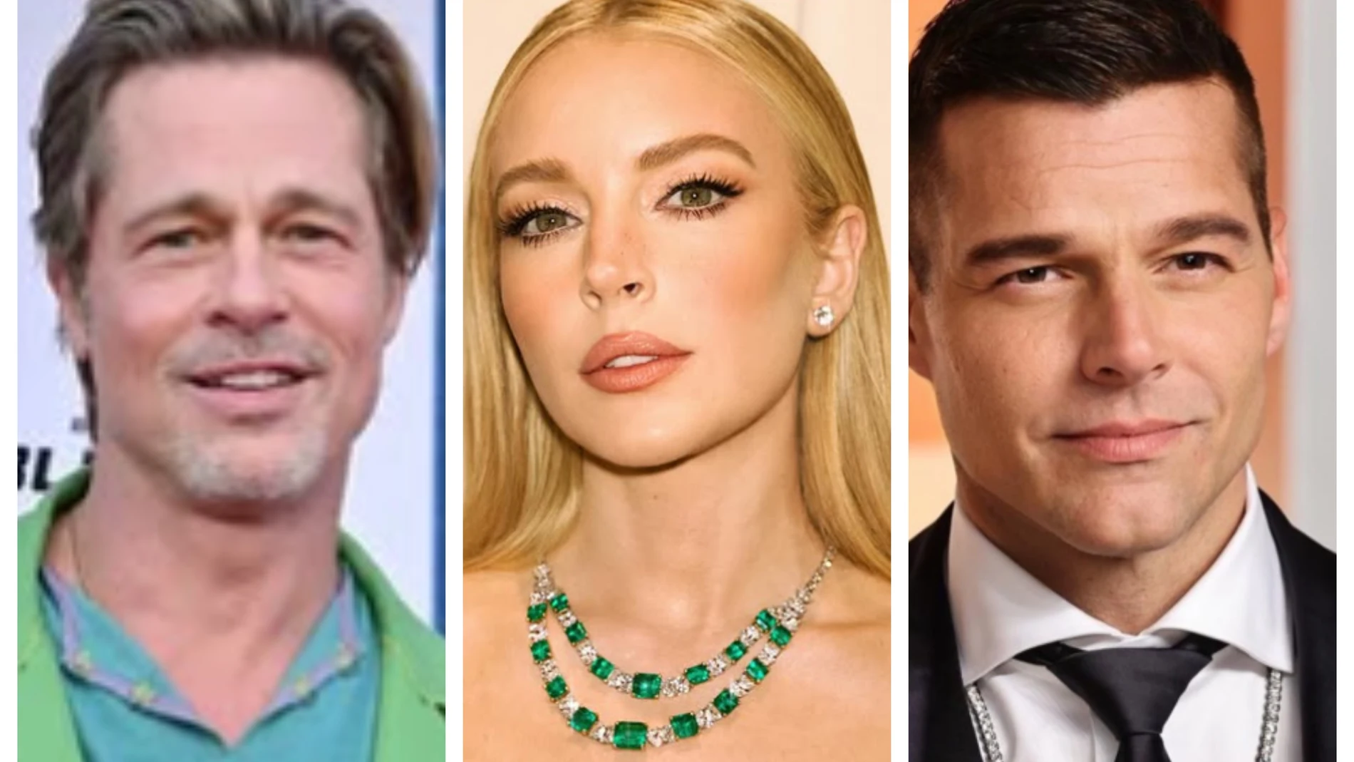 Brad Pitt, Lindsay Lohan, Ricky Martin
