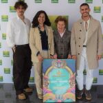 En la imagen los promotores del evento, Marcos Barón (primero de la izquierda) y Hugo Barón (primero de la derecha), junto a la presidenta y presidenta de honor de Gullón, Lourdes Gullón y María Teresa Rodríguez, respectivamente