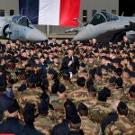 French President Macron visits Luxeuil-Saint-Sauveur Air Base
