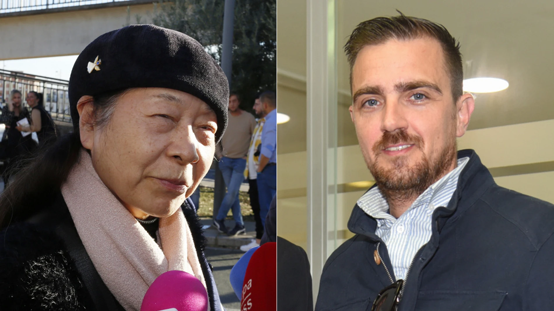 Junco y Pinocho, viuda y supuesto hijo de Bernardo Pantoja