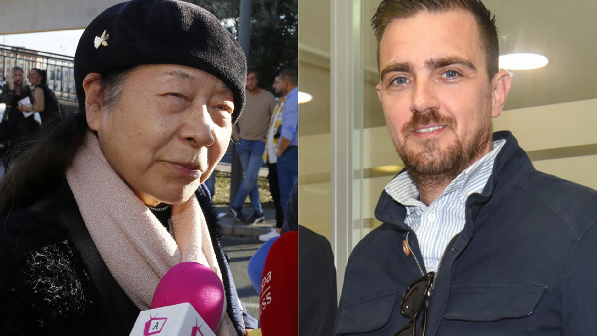 Junco y Pinocho, viuda y supuesto hijo de Bernardo Pantoja
