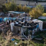 Varias barracas en el barrio de Vallcarca i els Penitents, en Barcelona