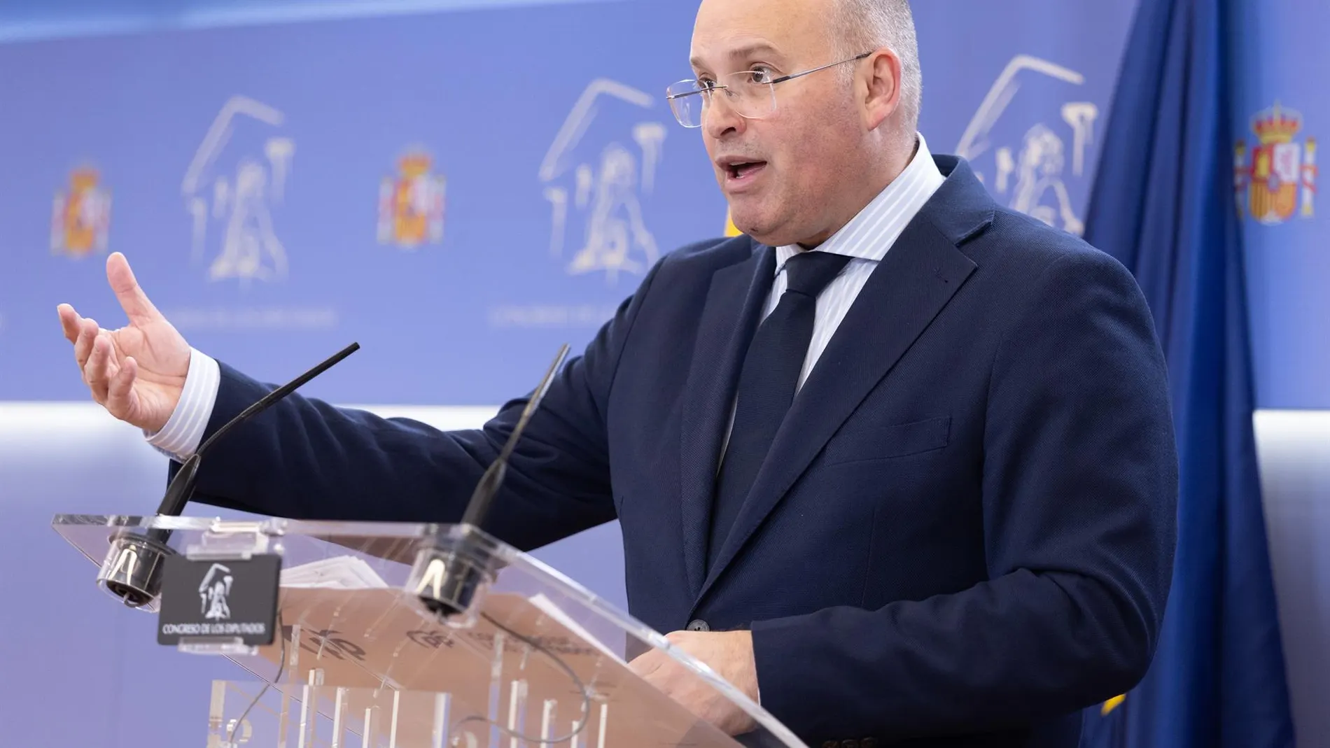 Tellado dice que no hay cambio de discurso del PP para pactar con Vox: "No cambiamos principios por votos como el PSOE"