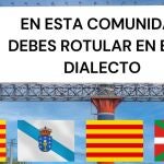 Esta es la Comunidad Autónoma que obliga por ley a rotular los carteles en su lengua oficial: pueden poner multas 
