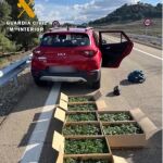 El vehículo y la droga encontrada en su interior