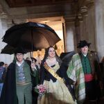La alcaldesa María José Catalá durante la Ofrenda 