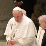 El Papa Francisco en el Aula Paolo VI del Vaticano