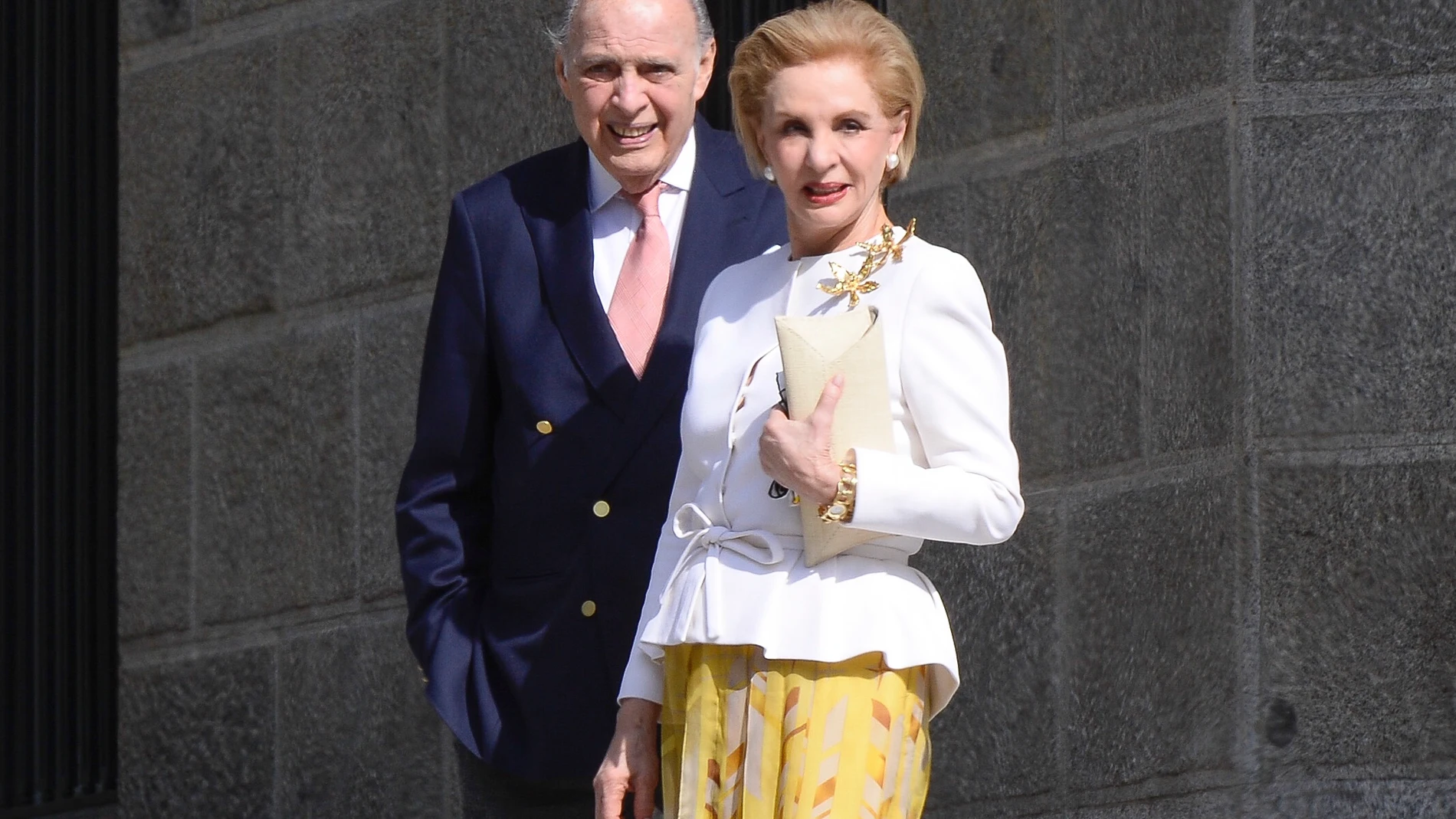 Reinaldo y Carolina Herrera, en una imagen reciente
