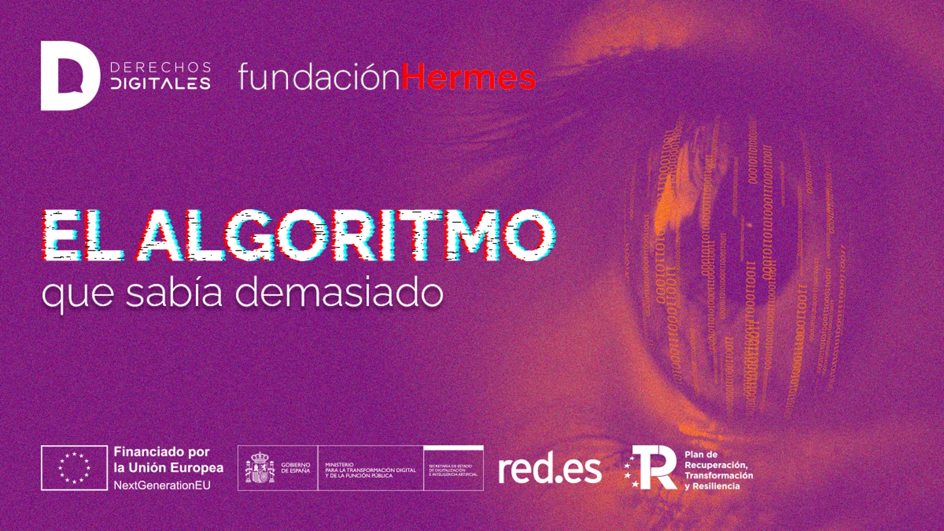 Cartel del podcast "El algoritmo que sabía demasiado"