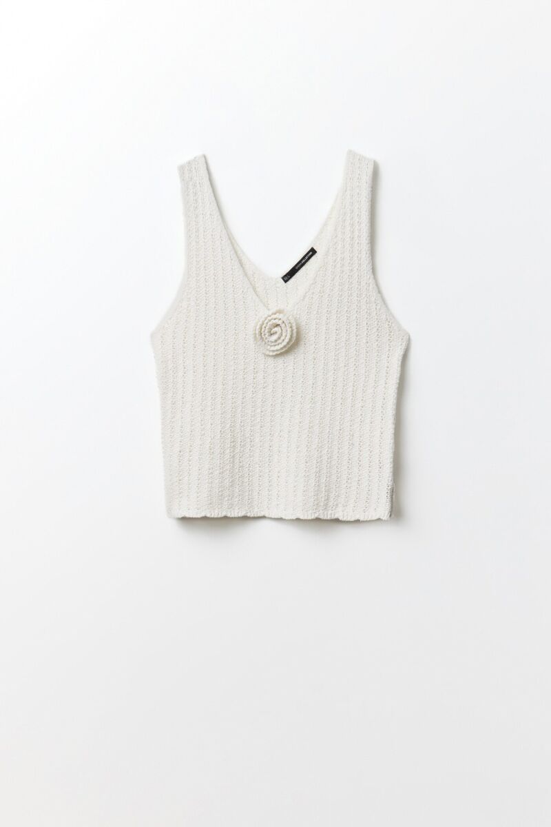 Top de crochet.