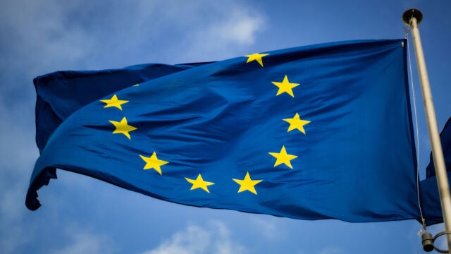 Una bandera de la Unión Europea