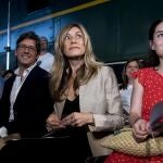 Begoña Gómez durante un desfiledeJuana Martínen la Pasarela Cibeles Fashion Week Madrid 