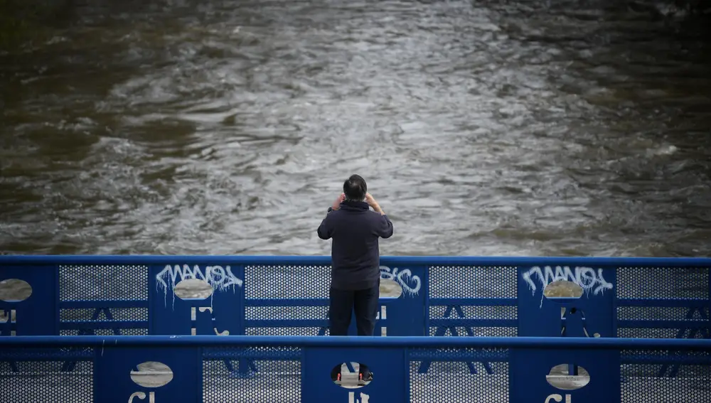 Alerta por el desbordamiento del río Manzanares