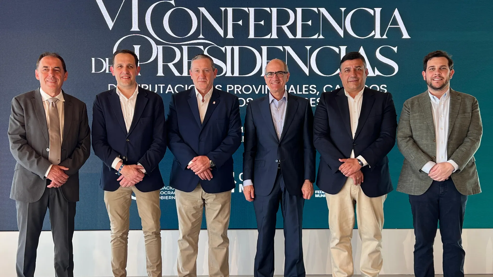 Benito Serrano, Conrado Íscar, Javier Faúndez, Javier Iglesias, Carlos García y Víctor López de la Parte