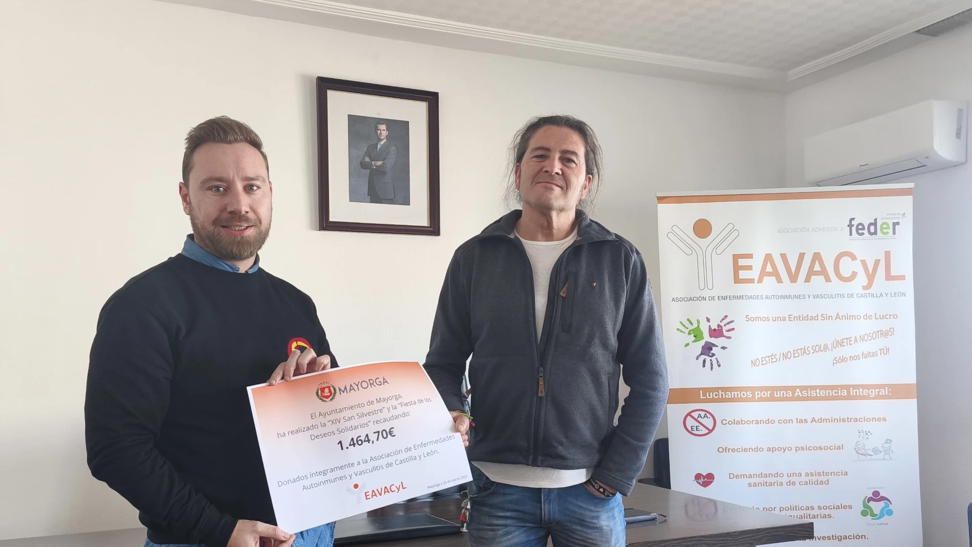 Donación de Mayorga al EAVACyL