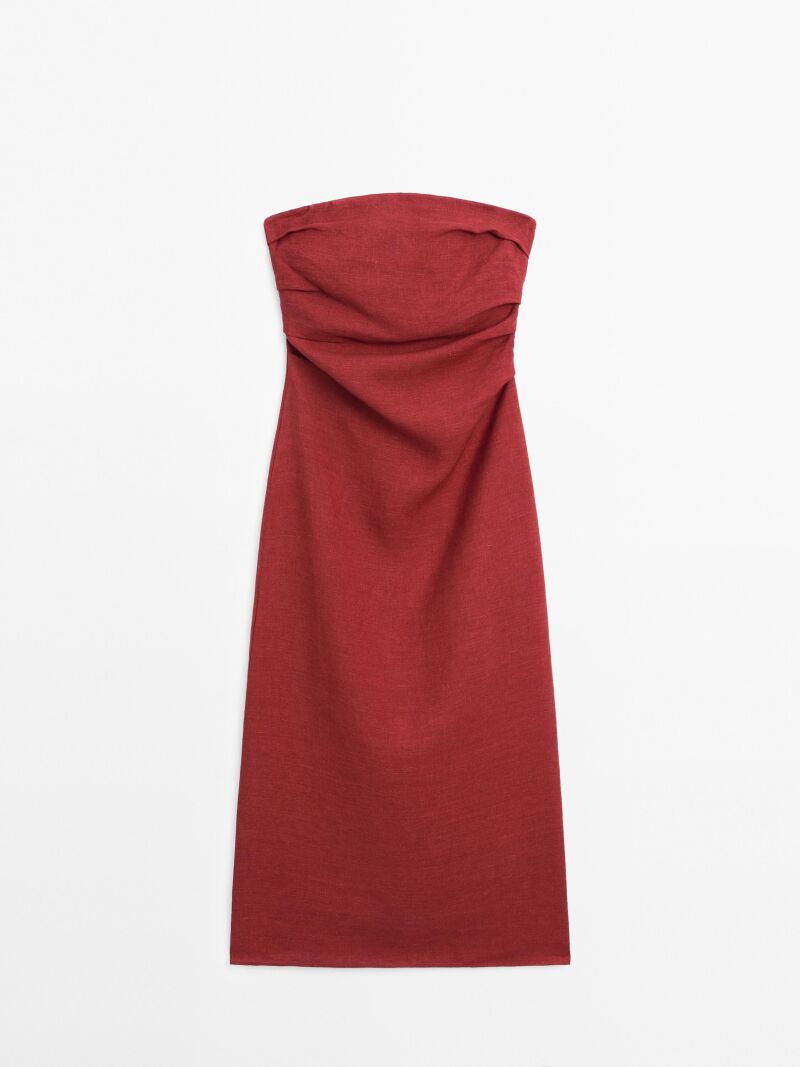 Vestido palabra de honor.