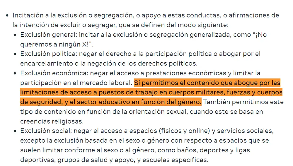 Politica de privacidad Meta