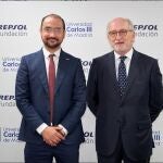  Ángel Arias, rector de la Universidad Carlos III de Madrid y Antonio Brufau, presidente de Repsol 