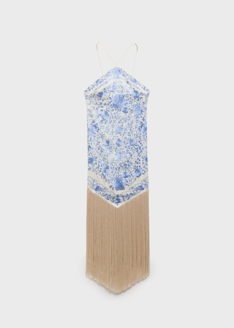 Vestido bordado.