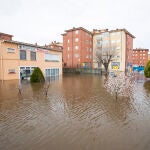 Desbordamiento del río Adaja en el sur de la ciudad de Ávila