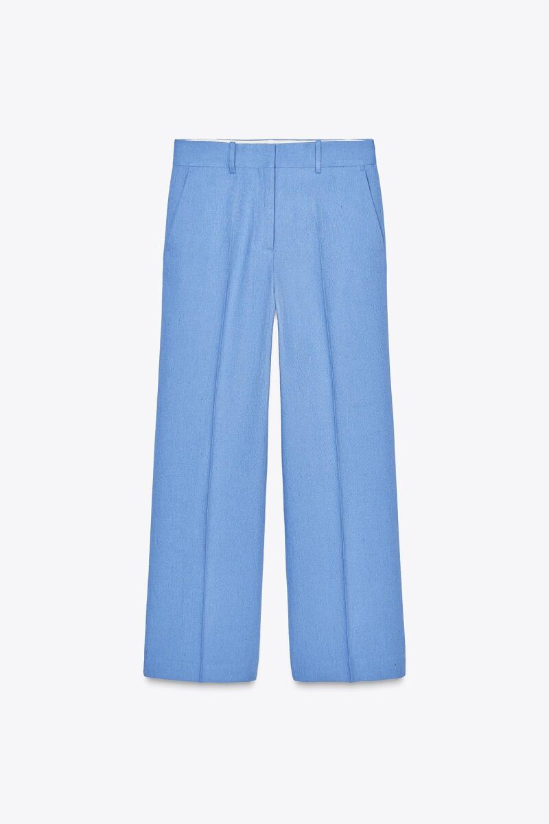 Pantalón mezcla lino zw collection.