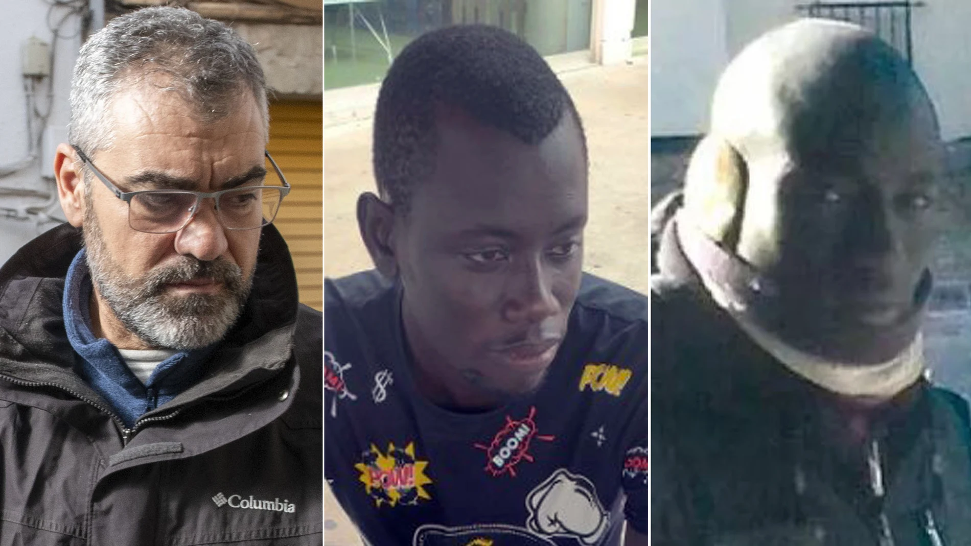 Ginés Valiente, Ibrahima Diouf y Tidiany