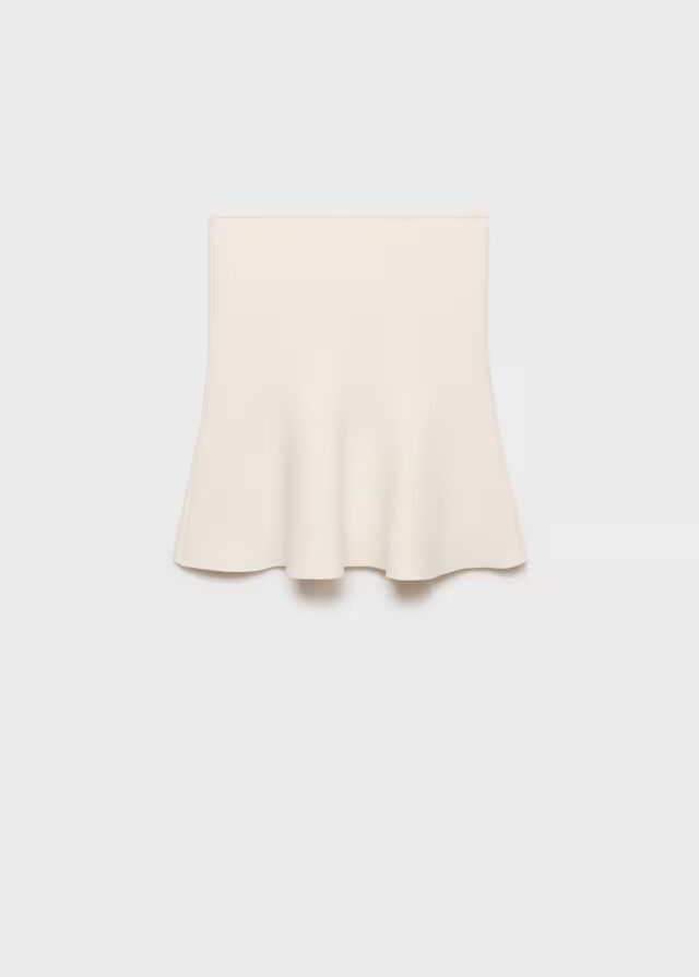 Top punto fino peplum.