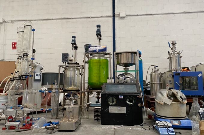 Uno de los laboratorios más valiosos de la droga en el que se quemó un cocinero