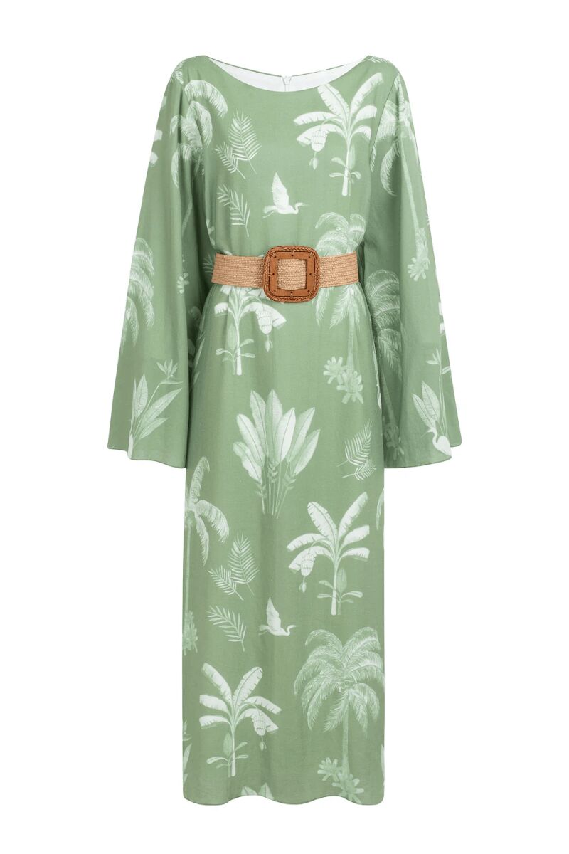 Vestido túnica palma.