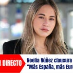 Noelia Núñez clausura el acto "Más España, más Europa"