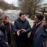 Mañueco visita las zonas afectadas junto a Suárez-Quiñones, Hernández, Sen y Sánchez Cabrera