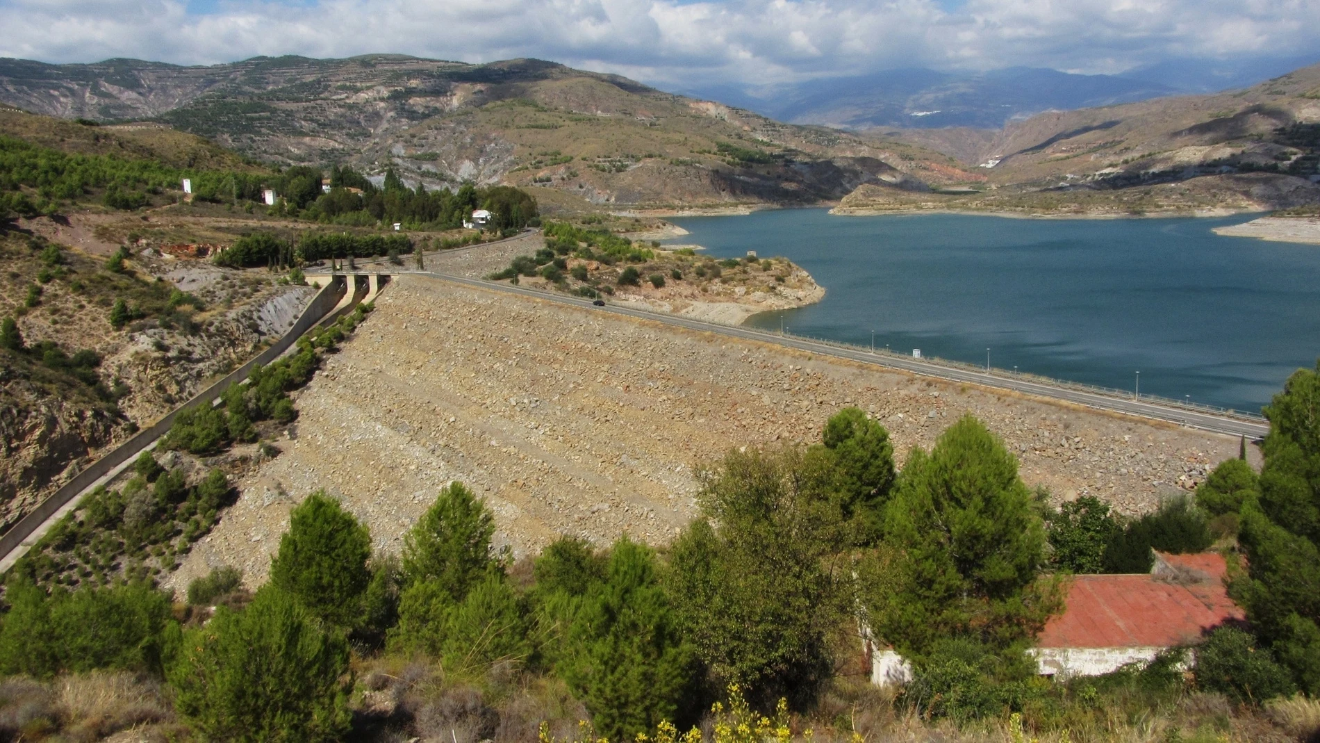Imagen del pantano de Benínar, en la provincia de Almería