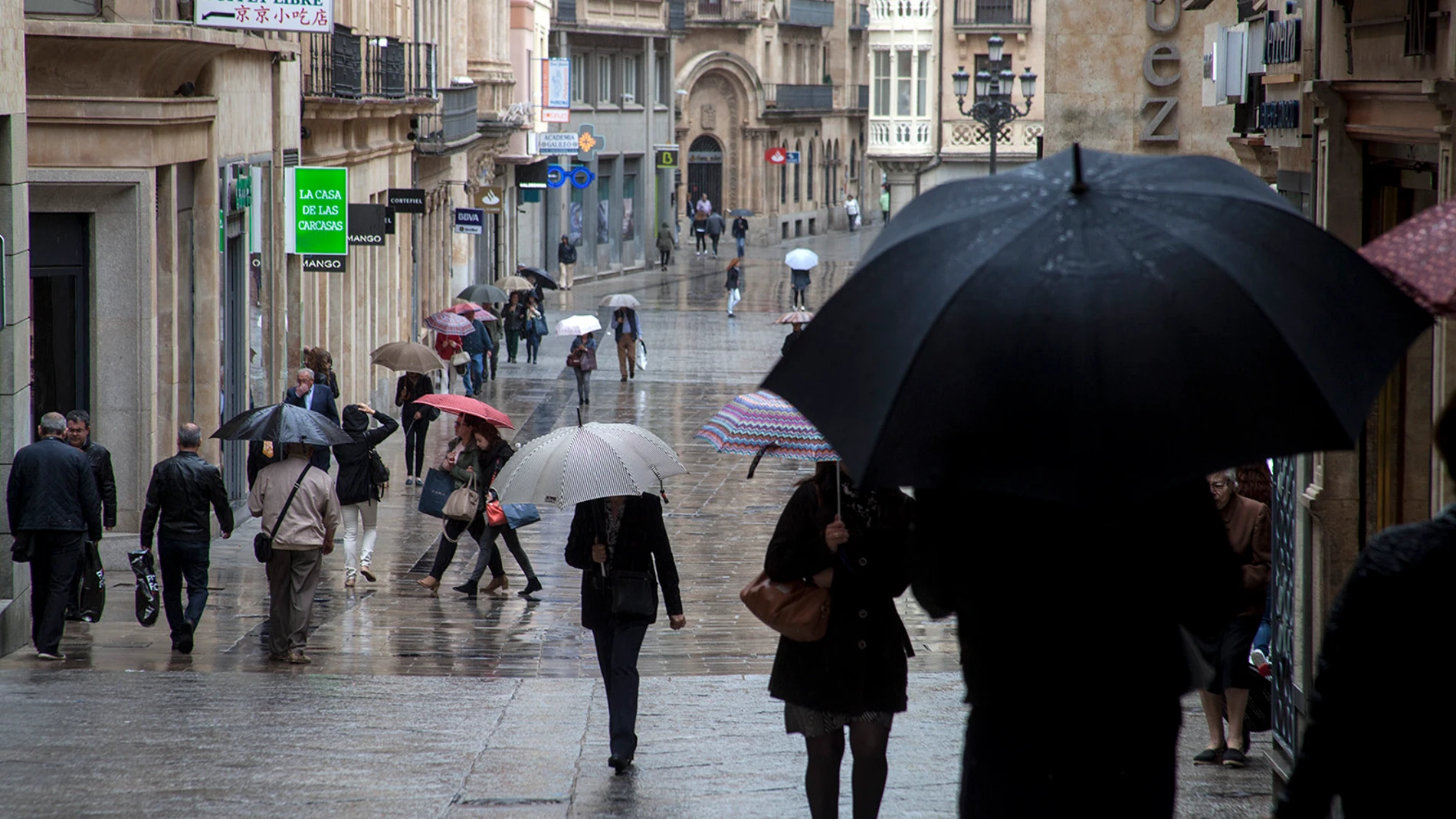 Se esperan lluvias a lo largo de toda la jornada en Castilla y León